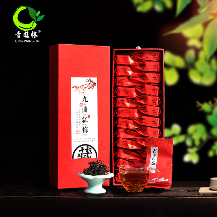 青旺林品牌 特级红茶 九曲红梅 红茶 小包装 高档礼盒